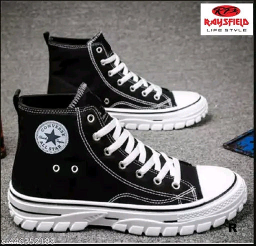 Lifestyle Black Casual Shoes for Men | Multi-Purpose Sneakers