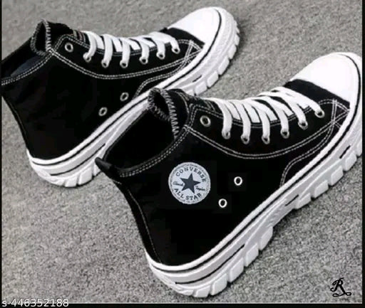 Lifestyle Black Casual Shoes for Men | Multi-Purpose Sneakers